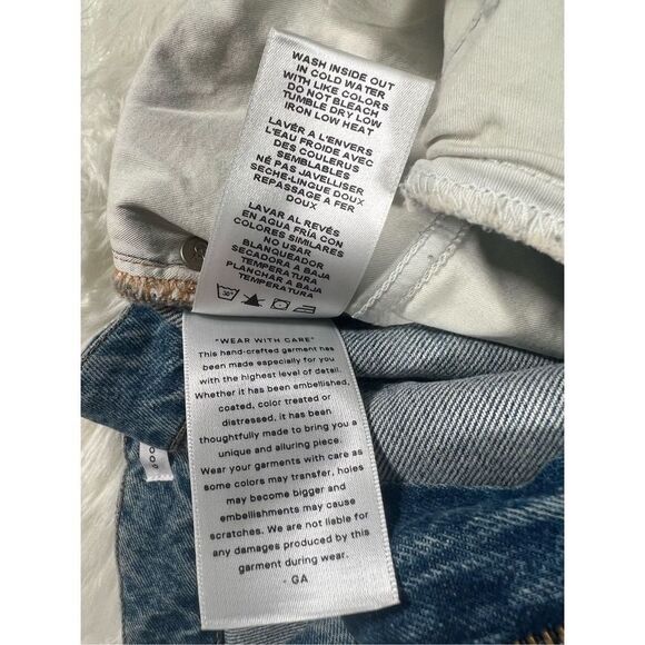 NWT Good American Women's Indigo Good Classic Distressed Stretch Jeans‎ S… - Picture 9 of 9